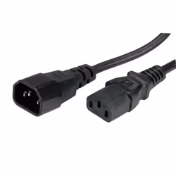 ROLINE Câble d'alimentation, noir 3,0m, 3 m, Coupleur C14, Coupleur C13, 250 V, 10 A