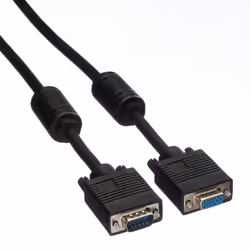 ROLINE HD15 M/HD15 F avec noyaux de ferrite 3,0m