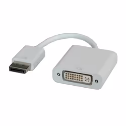 ROLINE Adaptateur DisplayPort - DVI, DP M-DVI F, 0,15 m, DisplayPort, DVI, Mâle, Femelle, Blanc
