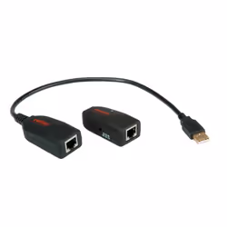 ROLINE Rallonge USB 2.0 à partir de RJ45, max. 50m, Transparent