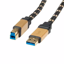 ROLINE GOLD Câble USB 3.0, type A mâle - B mâle 0,8m