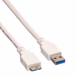 Value USB 3.0 Cable, A M - Micro B M 0,8m