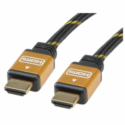 ROLINE GOLD Câble HDMI High Speed avec Ethernet, M-M 10,0m, 10 m, HDMI Type A (Standard), HDMI Type A (Standard), 1920 x 1080 ...