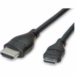 ROLINE Câble HDMI High Speed avec Ethernet, HDMI M - Mini HDMI M 0,8m, 0,8 m, HDMI Type A (Standard), HDMI Type C (Mini), 192 ...
