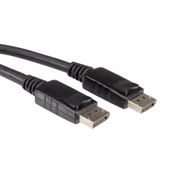 Value Câble DisplayPort, DP M - DP M 1,0m, 1 m, DisplayPort, DisplayPort, Mâle, Mâle, Noir