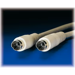 ROLINE Câble de clavier pour PS/2, M/ M 3,0m, 3 m, 6-p Mini-DIN, Mâle, Mâle, Gris, Gris, 3 mm