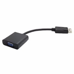 Value Adaptateur DisplayPort-VGA, DP M - VGA F, 150 m, VGA (D-Sub), DisplayPort, Mâle, Femelle, Noir