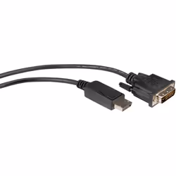 ROLINE 11.04.5771, 1 m, DisplayPort, DVI-D, Mâle, Mâle, Nickel