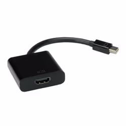 Value Adaptateur Mini DisplayPort-HDMI, MiniDP M - HDMI F, Mini DisplayPort, HDMI Type A (Standard), Mâle, Femelle, Noir, 140 ...