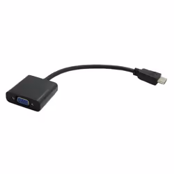Value Adaptateur HDMI-VGA, HDMI M-VGA F, 0,15 m, HDMI, VGA (D-Sub), Mâle, Femelle, Droit