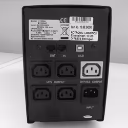 Value UPS 1200, USB Port, Interactivité de ligne, 95%, Noir, Passif, 0 - 40 °C, 14 kg