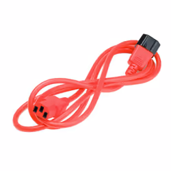 Secomp 19.08.1520 câble électrique Rouge 1,8 m Coupleur C14 Coupleur C13