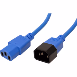 Secomp 19.08.1522 câble électrique Bleu 1,8 m Coupleur C14 Coupleur C13