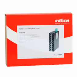 ROLINE Switch industriel 16 ports RJ-45 non administrable, Full duplex