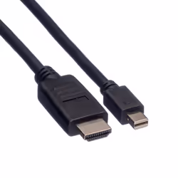 Secomp Mini DisplayPort Câble, Mini DP-HDTV, M/M, 3 m