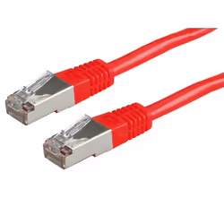 ROLINE Câble patch FTP conf. cat. 5e, rouge 1,0m, 1 m, Cat5e, F/UTP (FTP), RJ-45, RJ-45
