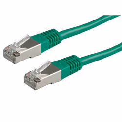 ROLINE Câble patch FTP conf. cat. 5e, vert 5,0m, 5 m, Cat5e, F/UTP (FTP), RJ-45, RJ-45