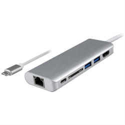 ROLINE 12.02.1037 station d'accueil Avec fil USB 3.2 Gen 1 (3.1 Gen 1) Type-C Argent