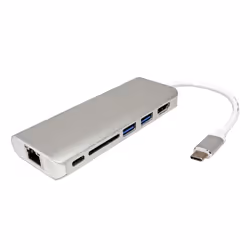 ROLINE 12.02.1037 station d'accueil Avec fil USB 3.2 Gen 1 (3.1 Gen 1) Type-C Argent