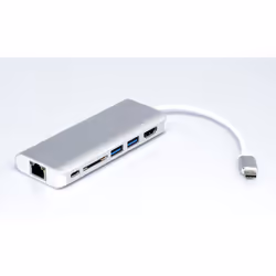 ROLINE 12.02.1037 station d'accueil Avec fil USB 3.2 Gen 1 (3.1 Gen 1) Type-C Argent