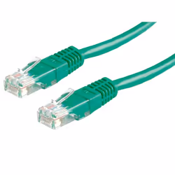 ROLINE Câble patch UTP conf. cat. 5e, vert 1,0m, 1 m, Cat5e, U/UTP (UTP), RJ-45, RJ-45