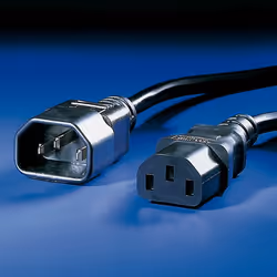 Value Câble d'alimentation 3,0m, 3 m, Coupleur C14, Coupleur C13, 250 V, 10 A