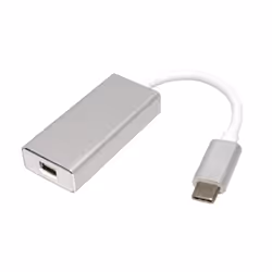 ROLINE 12.03.3225 câble vidéo et adaptateur 0,1 m USB Type-C Mini DisplayPort Argent