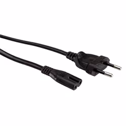 ROLINE Cordon secteur bipolaire 1,8m, 1,8 m, CEE7/16, Coupleur C7, 250 V, 2.5 A