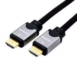 ROLINE 11045852, 3 m, HDMI Type A (Standard), HDMI Type A (Standard), Noir, Argent