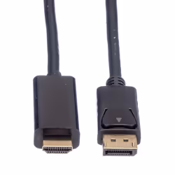 ROLINE 11.04.5787 câble vidéo et adaptateur 3 m DisplayPort Noir