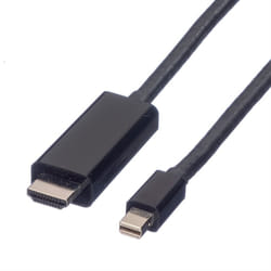 Value 11.99.5797 câble vidéo et adaptateur 3 m Mini DisplayPort Noir