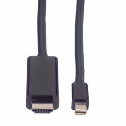 Value 11.99.5797 câble vidéo et adaptateur 3 m Mini DisplayPort Noir