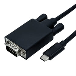 ROLINE 11.04.5820-10 1 m USB Type-C VGA (D-Sub) Noir