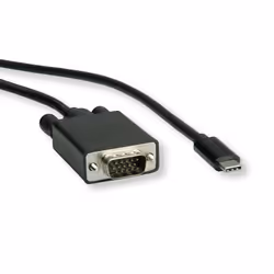 ROLINE 11.04.5820-10 1 m USB Type-C VGA (D-Sub) Noir