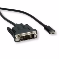 ROLINE 11045831 2 m DVI-D USB Type-C Noir