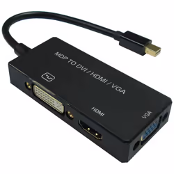 Value 12993154, 0,1 m, Mini DisplayPort, DisplayPort + DVI + HDMI, Mâle, Femelle, Droit