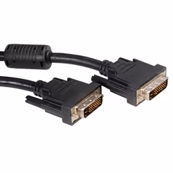 ROLINE Câble DVI pour écran, M-M, (24+1) dual link 2,0m, 2 m, DVI-D, DVI-D, Mâle, Mâle, Noir