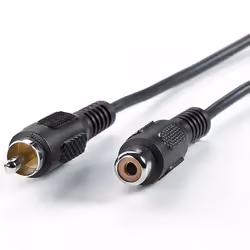 Value Câble rallonge RCA M/F 5m, RCA, Mâle, RCA, Femelle, 5 m