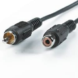 ROLINE RCA Cable, simplex ST/BU, 10m câble audio Noir