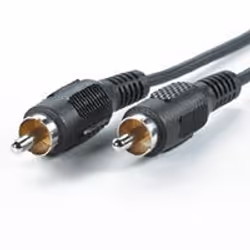ROLINE RCA Cable, simplex ST/ST, 10m, 10 m, RCA, RCA, Noir, Mâle/Mâle