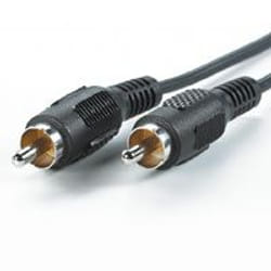 ROLINE RCA Cable, simplex ST/ST, 10m câble video composite Noir
