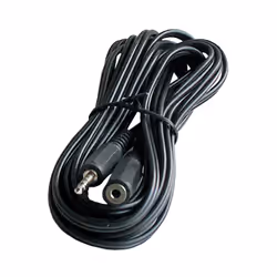 ROLINE 3.5mm cable M/F, 3.0m, tin-plated, black, Mâle, Femelle, 3 m, Noir