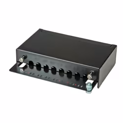 ROLINE Panneau de brassage cat. 5e, 8 ports noir, Noir, 14 cm, 44 x 172 x 140 mm