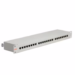 ROLINE Panneau de brassage 19", 1 UH, 24x RJ-45, cat.5e gris, Métal