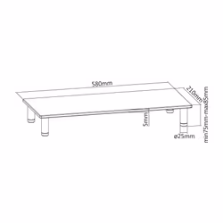 ROLINE 17023376 Transparent Bureau