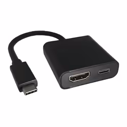 ROLINE 12.03.3211, USB 3.2 Gen 1 (3.1 Gen 1) Type-C, Noir, HDMI, USB 3.2 Gen 1 (3.1 Gen 1) Type-C, 0,1 m
