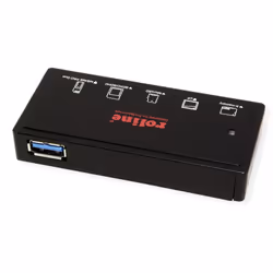 ROLINE USB 3.1 Gen 1 Multi Card Reader, external, black, black lecteur de carte mémoire USB 3.2 Gen 1 (3.1 Gen 1) Type-A Noir