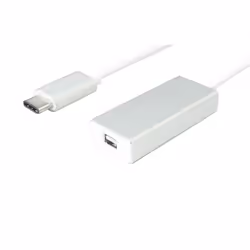 Value USB 3.1 C - Mini DisplayPort, 0,1 m, USB Type-C, Mini DisplayPort, Femelle, Mâle, Blanc