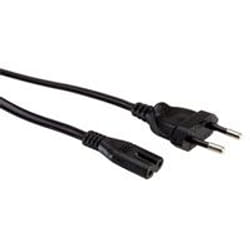 Value 19.99.2092 câble électrique Noir 3 m CEE7/16 Coupleur C7