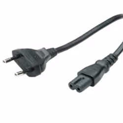 Value 19.99.2092 câble électrique Noir 3 m CEE7/16 Coupleur C7